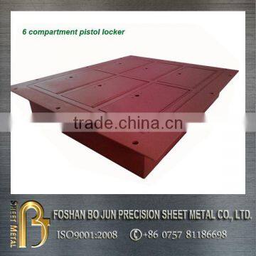 Custom USA prison 6 compartment metal locker fabrication