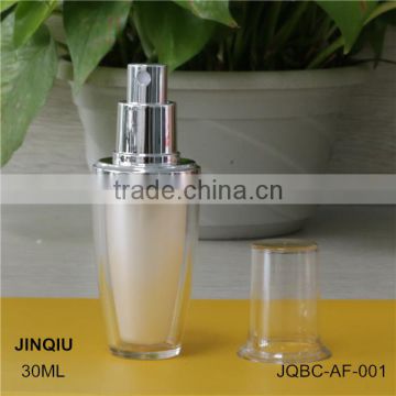 New desgined production perfume bottle shapes, 30Mml roll on perfume bottle with pump ,sprayer 18mm pump bottles