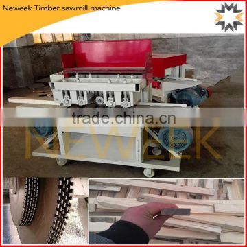 Neweek round or square log multi blade circular timber sawmill machine