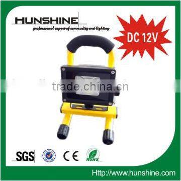 DC 12V 10w rechargeable dimmable led flood light