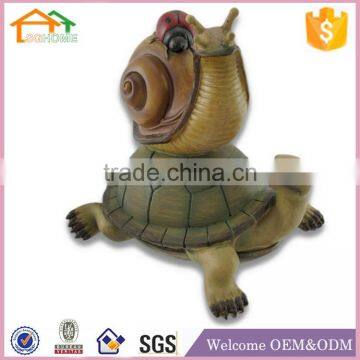 Factory Custom made best home decoration gift polyresin resin resin snail figurine