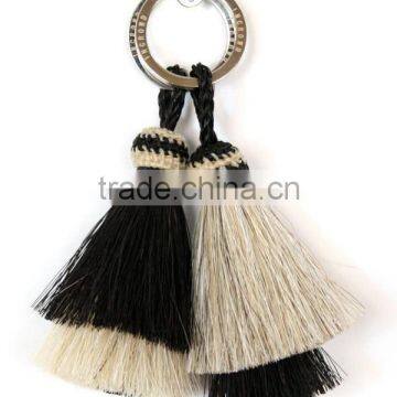 100% No Hurt Horse Tail Hair Tassel for Sale Woven Horsehair Dip Dye Horse Hair Tassel photo-3