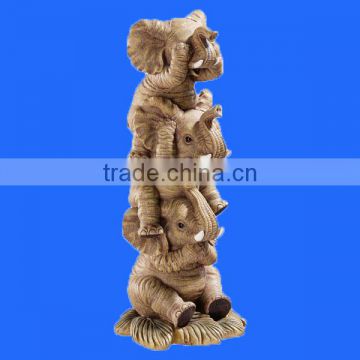 No Hear No See No Speak Resin Animal Elephant Statue