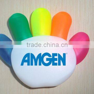 Hand Finger Palm Shape Stationery Highlighter Pens Many Colors Fluorescent Marker Pen for Children/Funny Pens for Promotion for photo-5