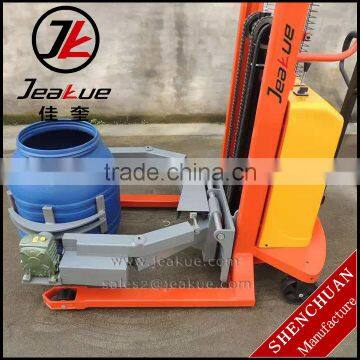 360 Deg Rotating Semi Electric Clamp Oil Drum Lifter With Rotating Clamp Forklift photo-2