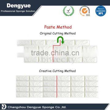 Smoke-Proof Self Adhesive 3D Foam Wallpaper Fireproof Wall Stickers photo-6