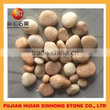 beautiful smooth decorative sunset glow red pebble stone for garden