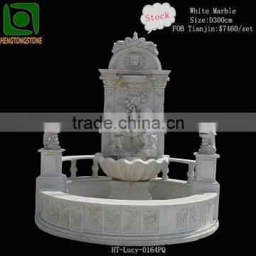 Garden Marble Carved Water Fountain with Statues