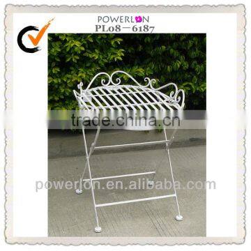 Retro Antirust Folding Metal Outdoor Tea Tray Table