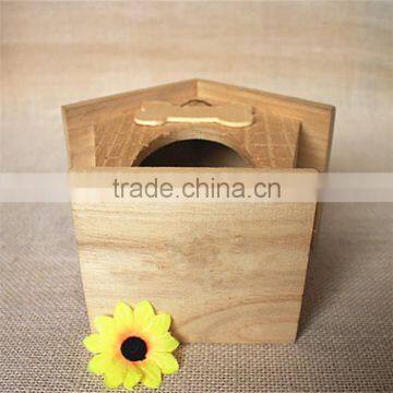 Indoor Bird Houses Paulownia Small Wooden Bird Houses Handmade Christmas Bird Houses Wood Bird House With Door photo-4