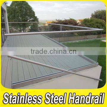 Fabrication Project Stainless Steel Frameless Glass Balcony Deck Railing