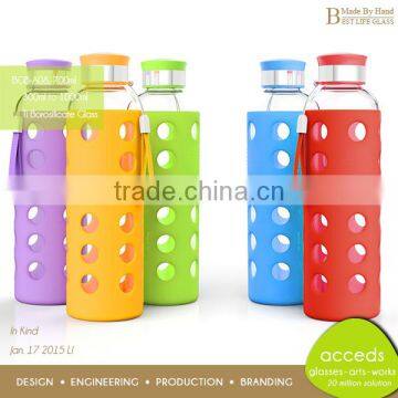 In Stock Borosilicate Glass Drinking Bottle 16oz photo-3