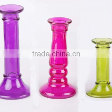 colorful glass candle sticker