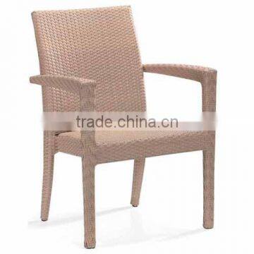 High quality best selling black wicker PE chair with iron frame from Vietnam