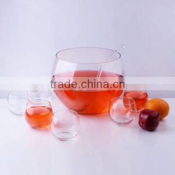 2015 Fashion Clear Glass Punch Bowl/7pc Set Punch Bowl Set/punch Bowl With Cup photo-3