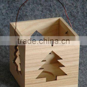 Natural Custom Wooden Candle Lantern Wholesale