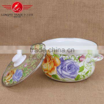Quality First Kitchenware 3pcs New Enamel Lid Enamel Casserole Set Wholesale photo-3