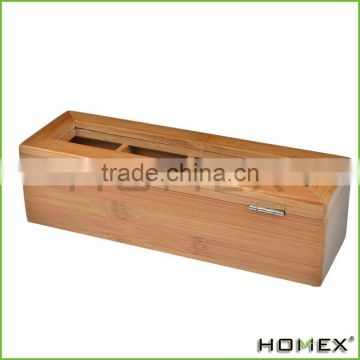 Home Newest Bamboo Tea Bag Box Wood Tea Storage Tin Box/Homex_Factory