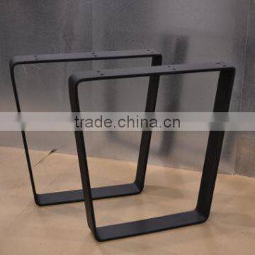 Wholesale 28 Inch Metal Flat Steel Black Coated Wood Furniture Feet photo-2