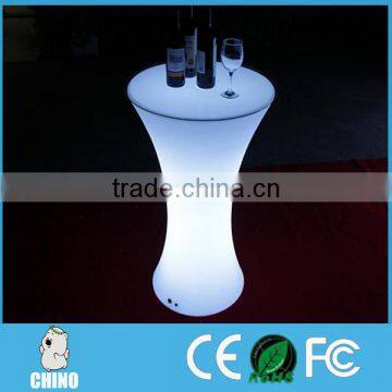 Battery rechargable Lighting LED rgb table made by PE polyethylene