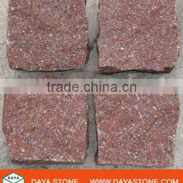 Chinese Red Porphyry Cube Stone