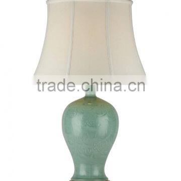 BISINI Luxury Decorative Green Ceramic Table Lamp