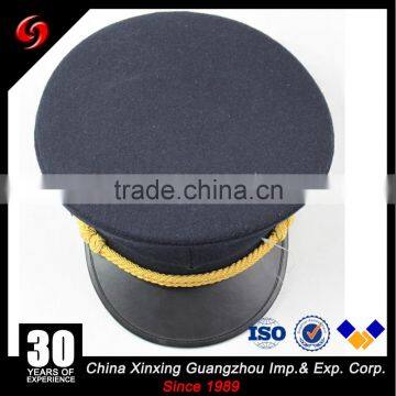 Custom Fashion High Quality Navy Military Officer Caps for Sale photo-3