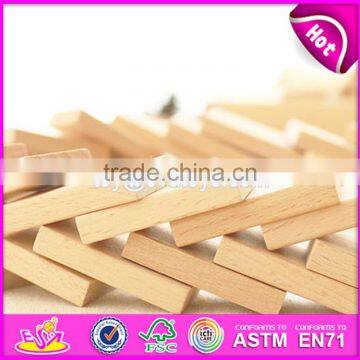 2017 New Design Funny Kids Play Wooden Dominoes Toys for Sale W15A075 photo-2