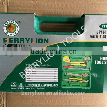 Berrylion Hot Sell 8pcs Tool Set Household Toolset With ABS Tool Box photo-6