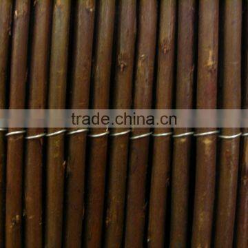Dark Brown Rolled Willow Screen photo-3
