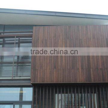Chinese Factory Made Good Price Outdoor Strand Woven Bamboo Wall Panel Strips in Light Chocolate Color---KE-OS0888
