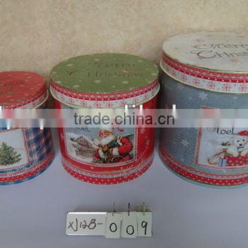 Christmas metal storage boxes and container