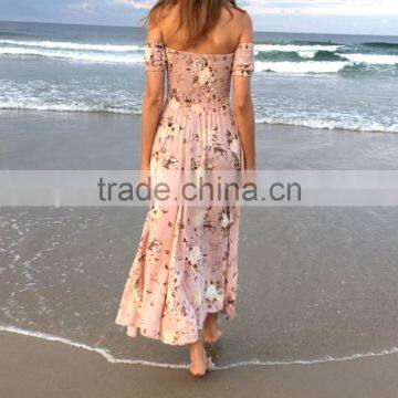 Gorgeous Off-The-Shoulder Boho Boheme Goddness Maxi Dress Vintage Blooms Musk Dresses Bohemian Clothing 2016 HSD5709 photo-3