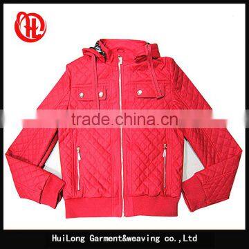 Manufacture Ladies Coat Winter Hoodies PU Jacket photo-2
