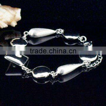 2014 rhodium plated 925 silver bracelets jewelry