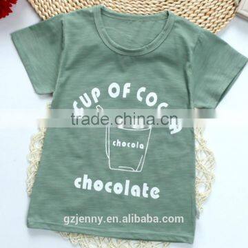 Summer Children Clothing Girls Cartoon Short Sleeve Tops Tee ABC Baby Printing Kid Cotton T-shirt photo-4