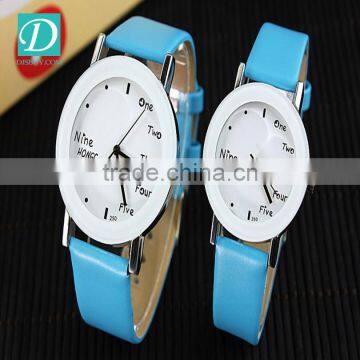 2016 Colorful Geneva Leather Casual Quartz Watch Student Wrist Watch photo-5