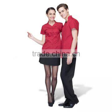 China OEM Staff Waiters Uniform Designs Work Wear Restaurant Uniforms photo-3