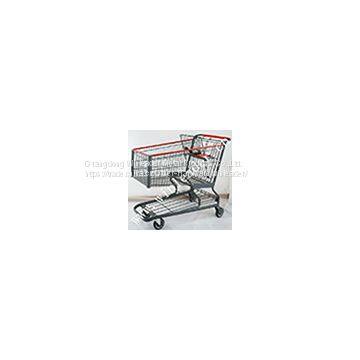 American style supermarket 192L shopping cart trolley for sale