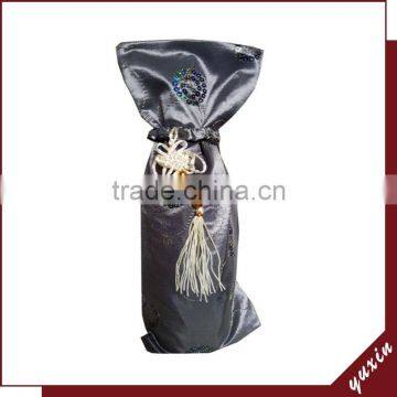 Fashion new arrival up and bottom cover silk wine gift box WB1-009