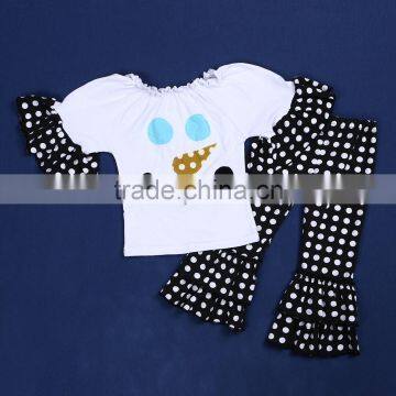 Lovely Baby Hot Selling Style Boutique Girl Clothing Baby Kids Ruffle Outfit For Girls QL-115