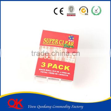 3PK clear tape 18mm clear tape stationery tape