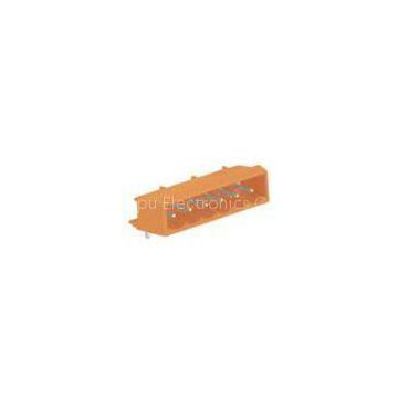 6 Pin 12A 10A Right Angle Pin MCS Connector For Any kind Of Wires Orange