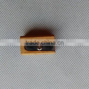 Eco-Friendly Unique Natural Customized Single Hole Wooden Sharpener photo-6