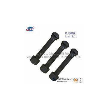 Rail fastener fish bolt, track bolt high tensile, railroad construction fastener bolt,Segment bolt
