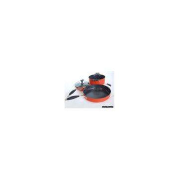 3pcs hard anodized aluminum cookware set