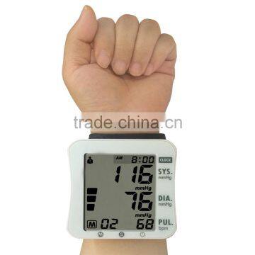 Digital Blood Pressure Monitor Portable Case Irregular Heartbeat BP and Adjustable Wrist Cuff Perfect for Health Monitoring