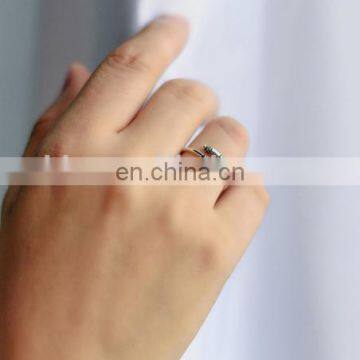 Latest Design Vintage Open Simple Bar Ring in Sliver photo-2