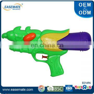 Funny summer plastic single solid color nozzle water guns for children