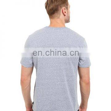 4 Needles 6 Lines Men Comfortable Organic Cotton Plain t Shirts /tee Shirts photo-3